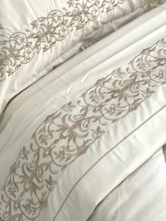 Embroidered Bedsheet Set