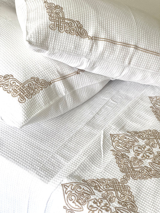 Embroidered Coverlet Set