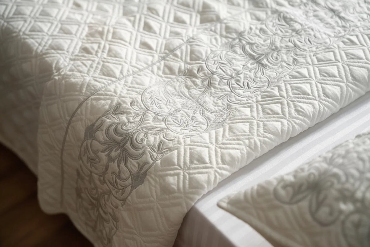 Embroidered Coverlet Set