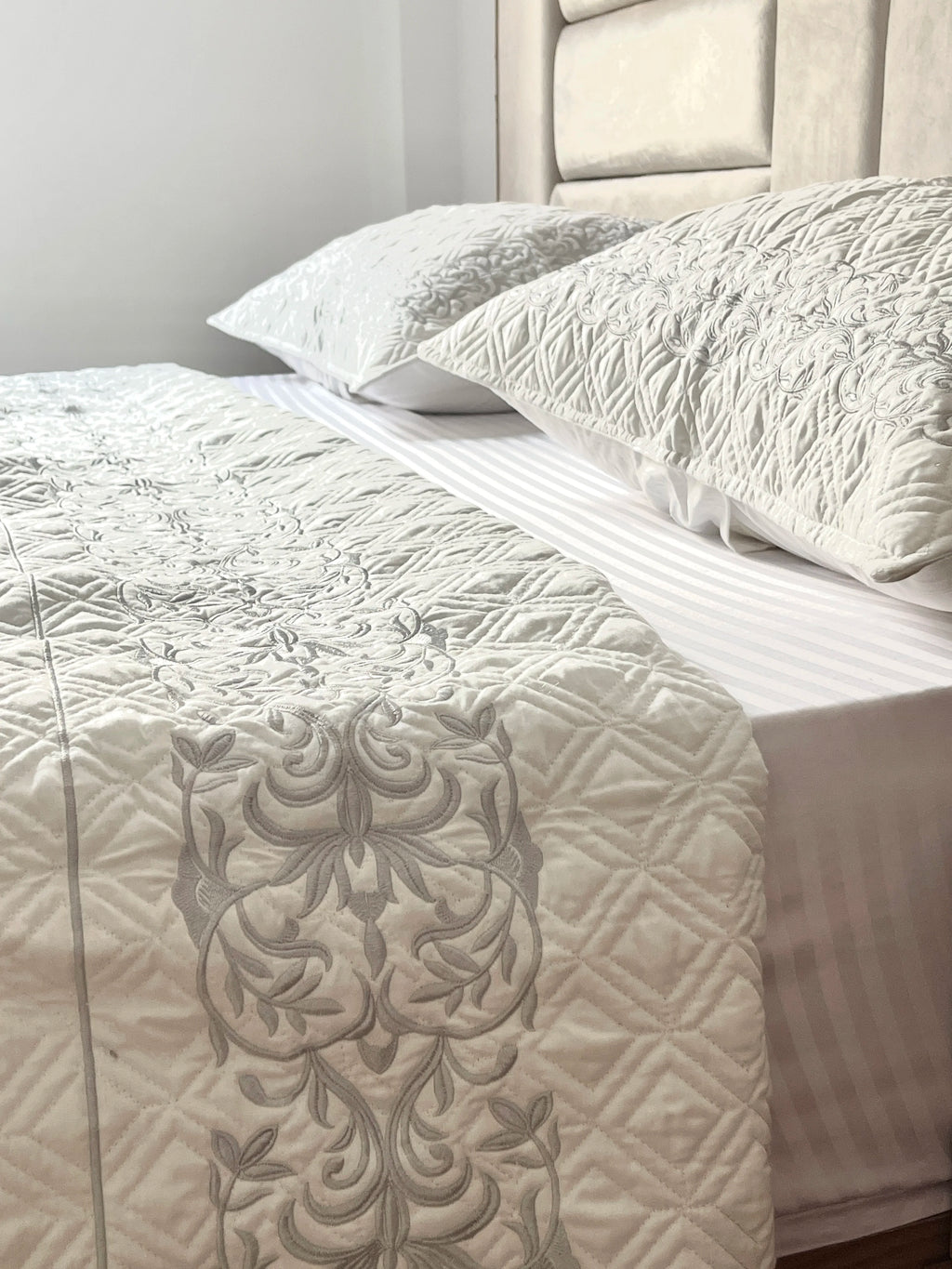 Embroidered Coverlet Set