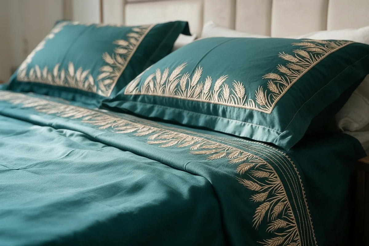 Embroidered Bedsheet Set