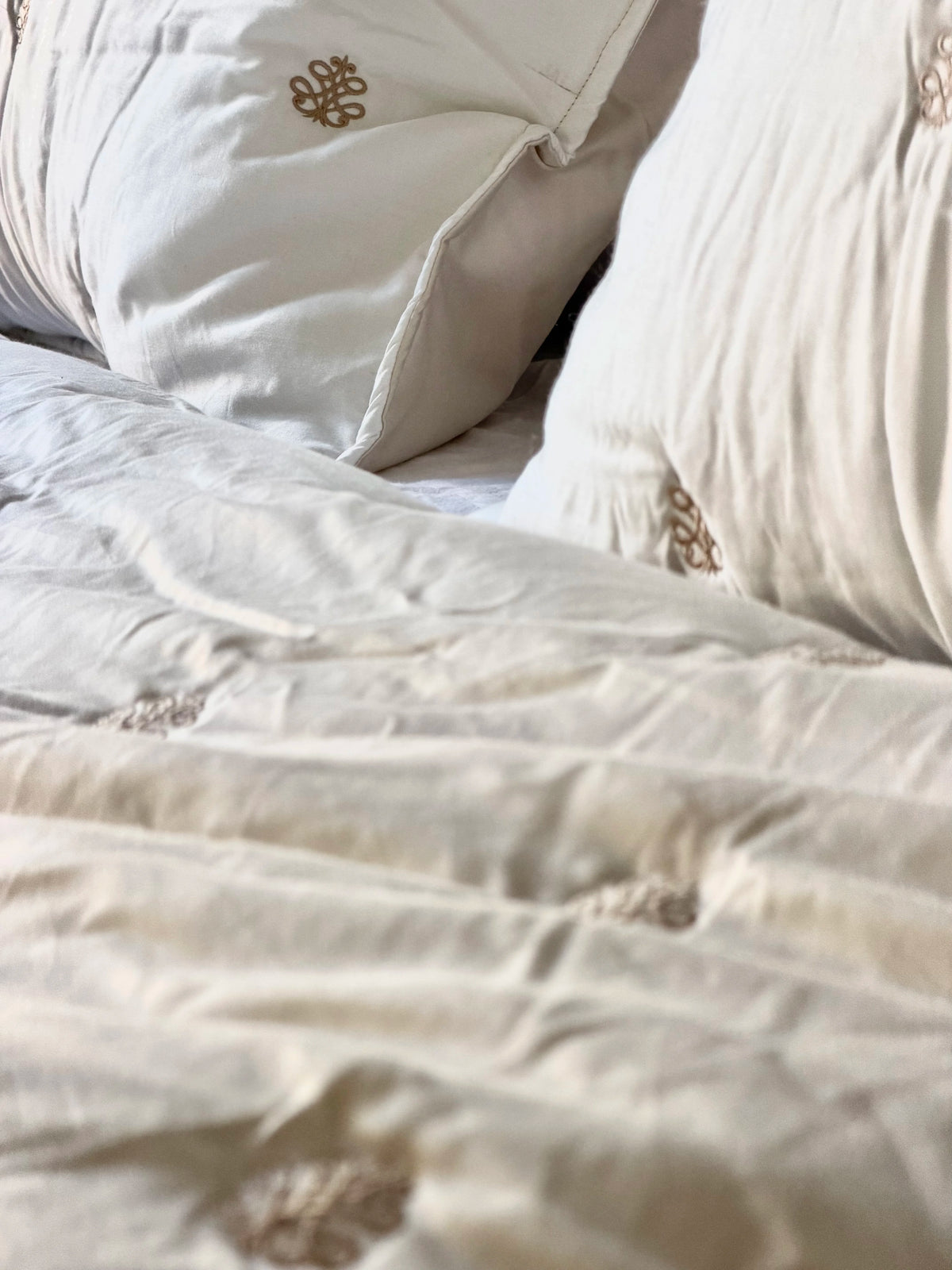 Embroidered Quilt Set