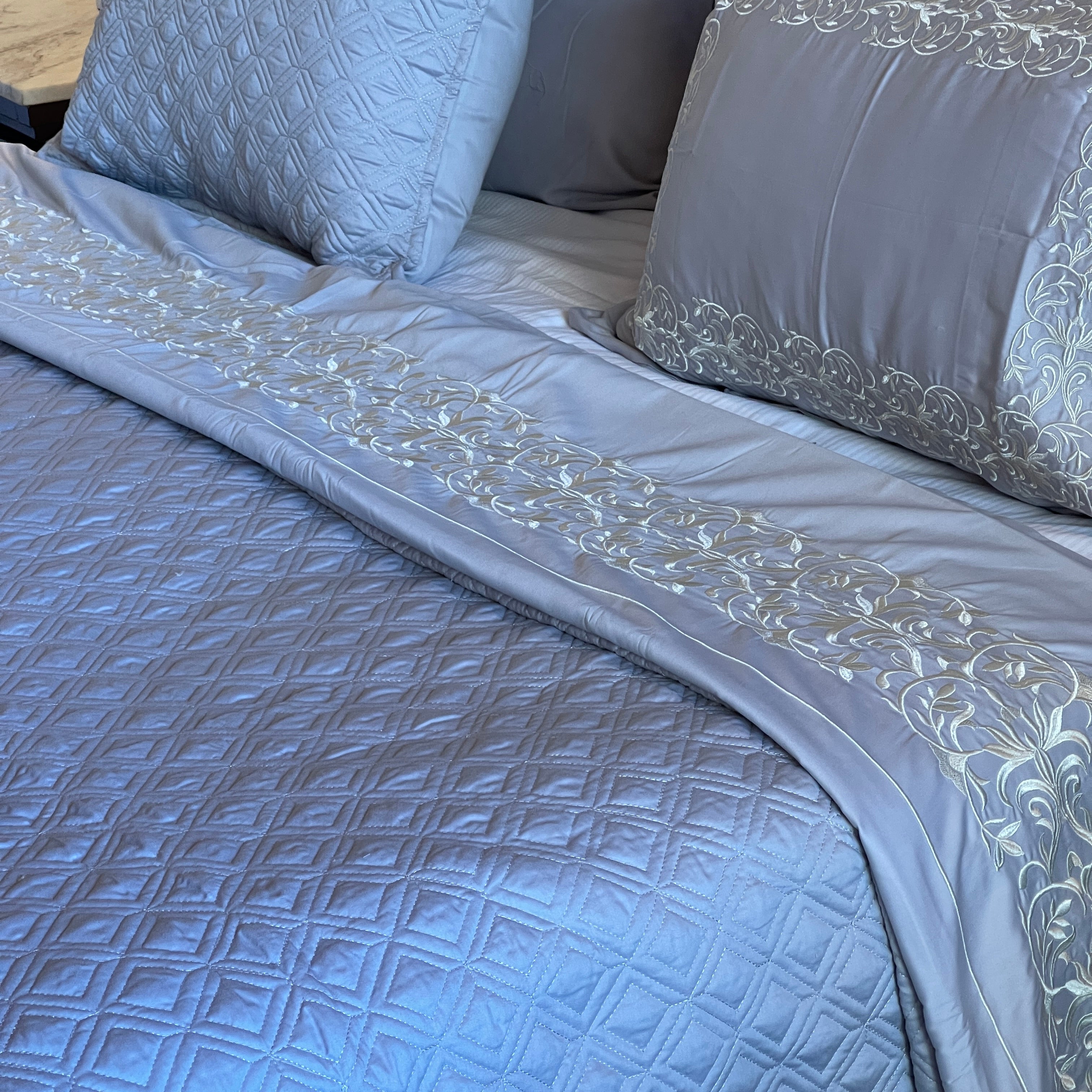 Embroidered Bedsheet Set