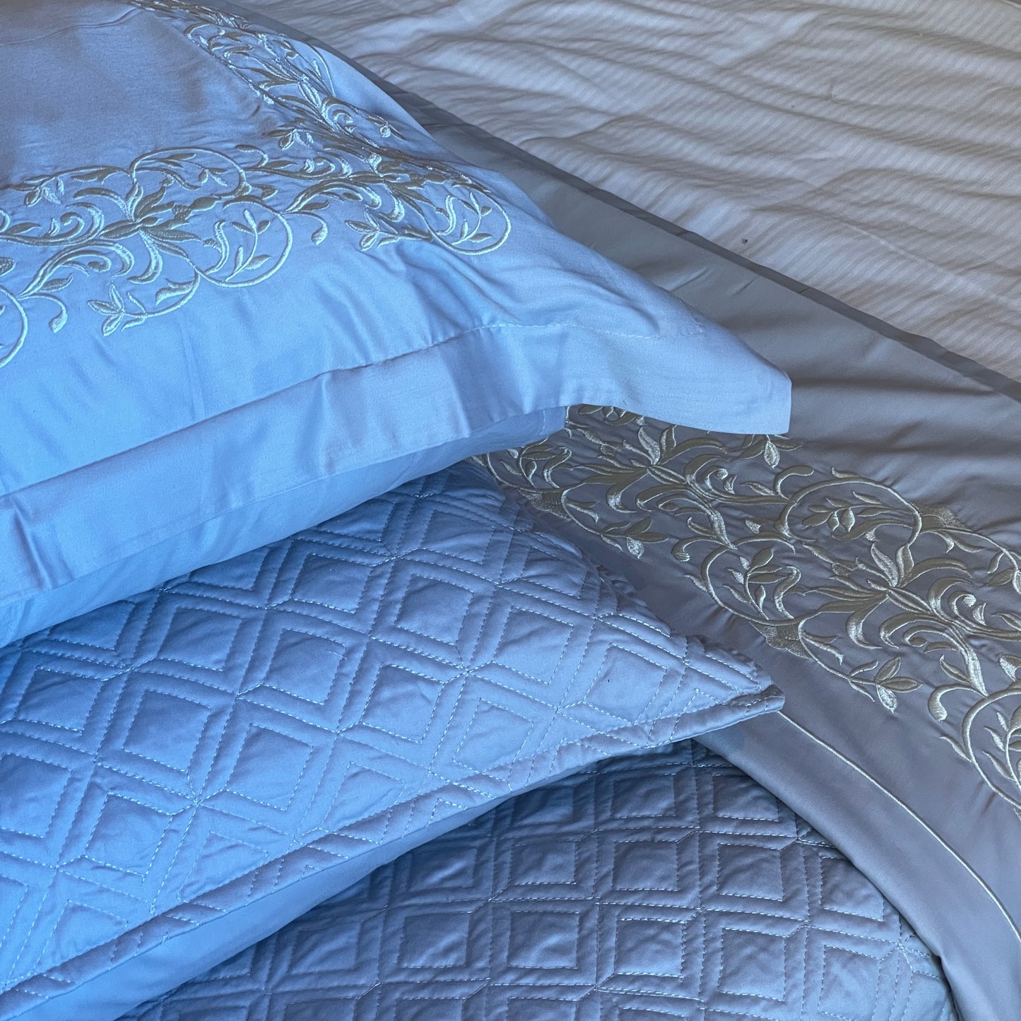 Embroidered Bedsheet Set