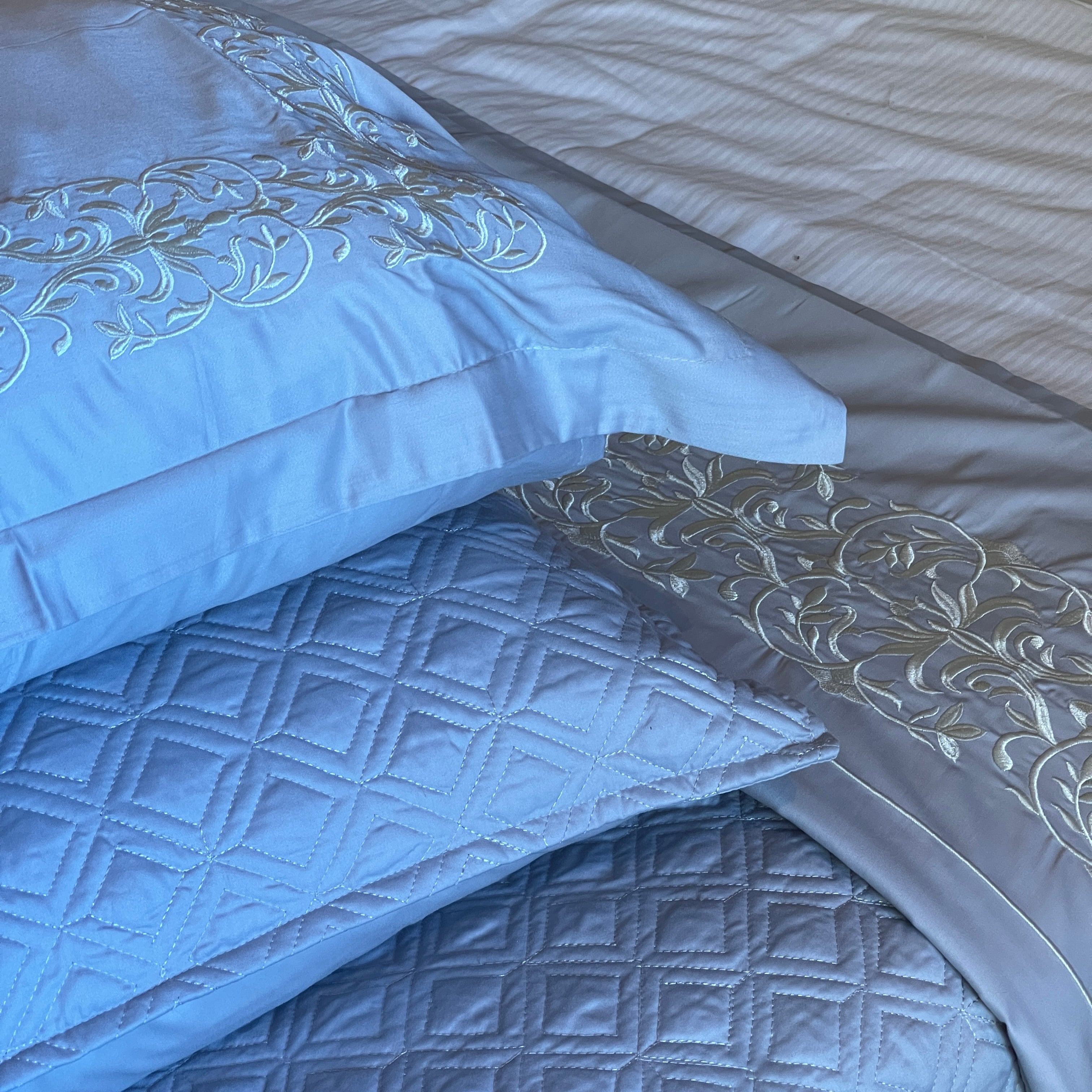 Embroidered Bedsheet Set