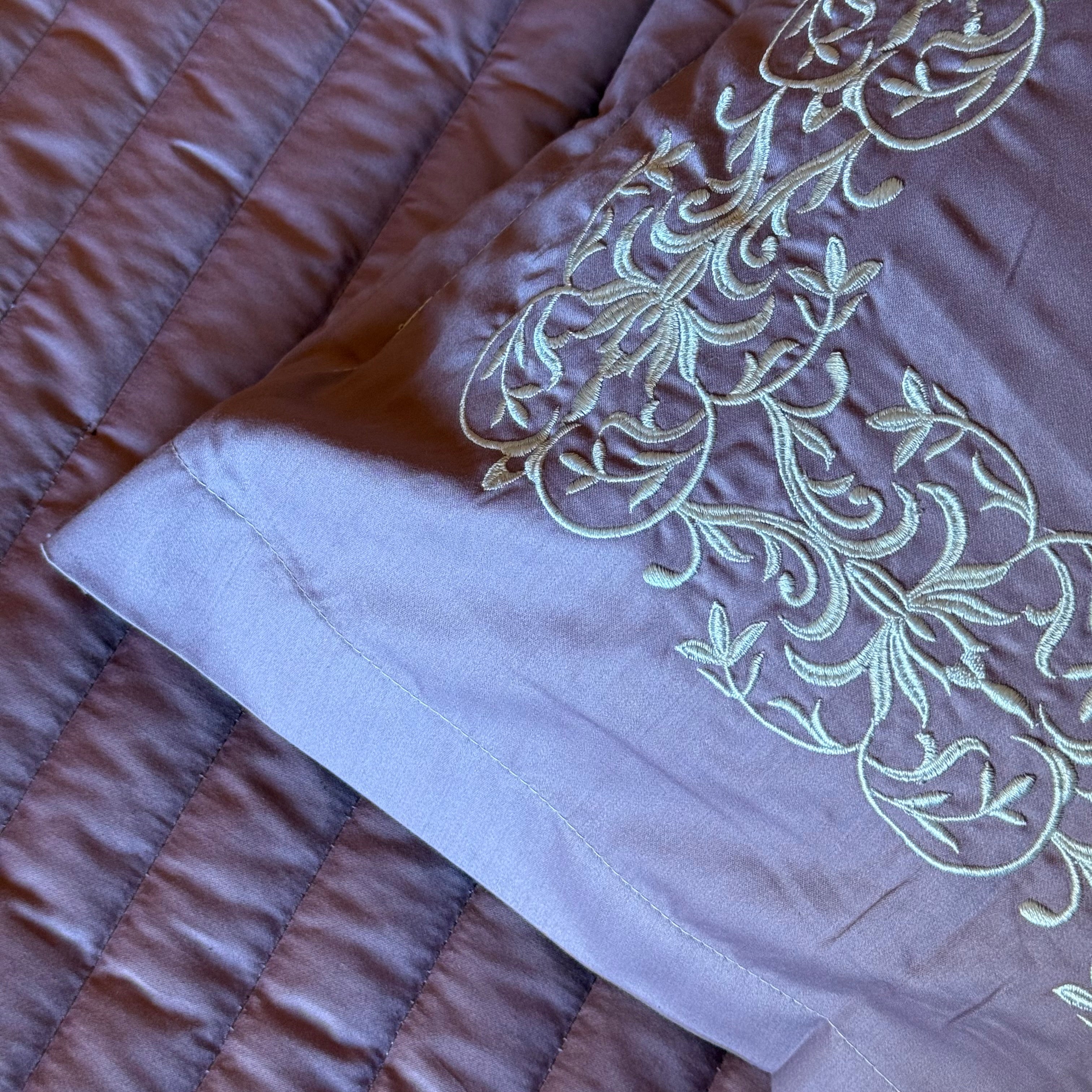 Embroidered Bedsheet Set