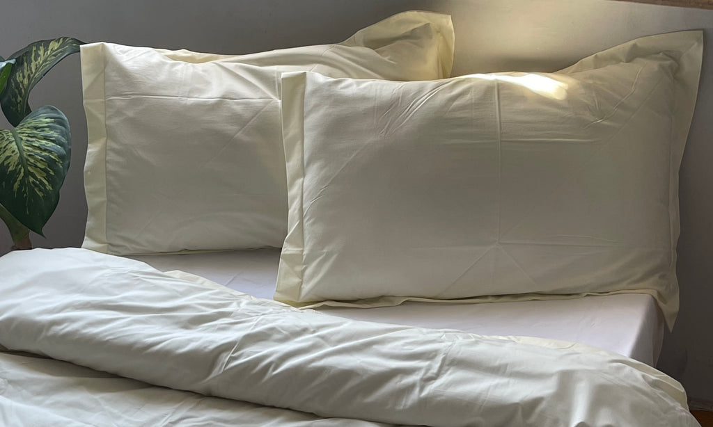 Percale Cornsilk Bed Sheet Set