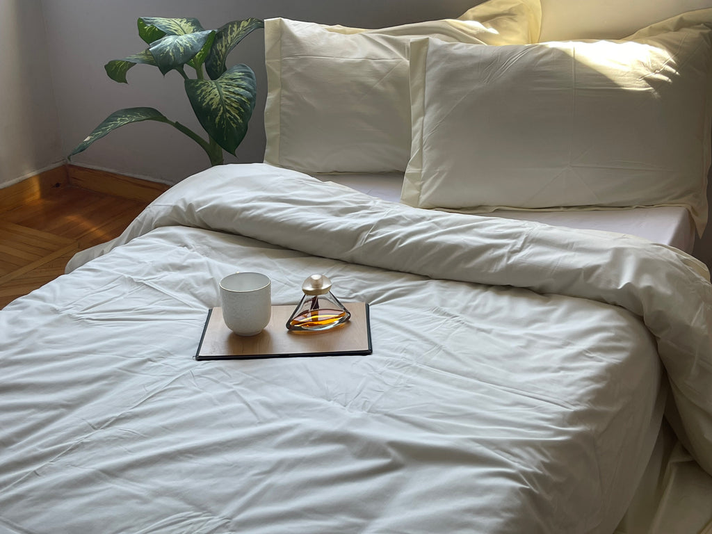 Percale Cornsilk Bed Sheet Set