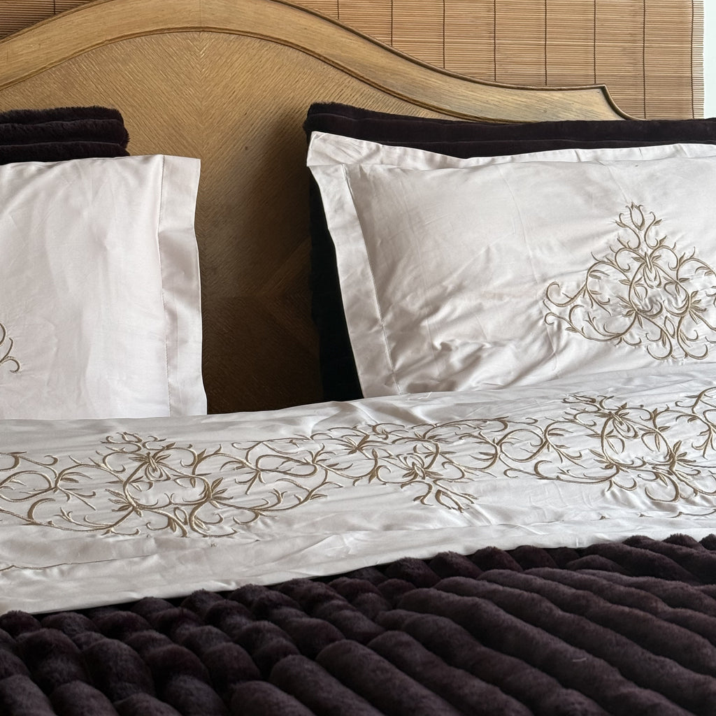 Embroidered Bedsheet Set