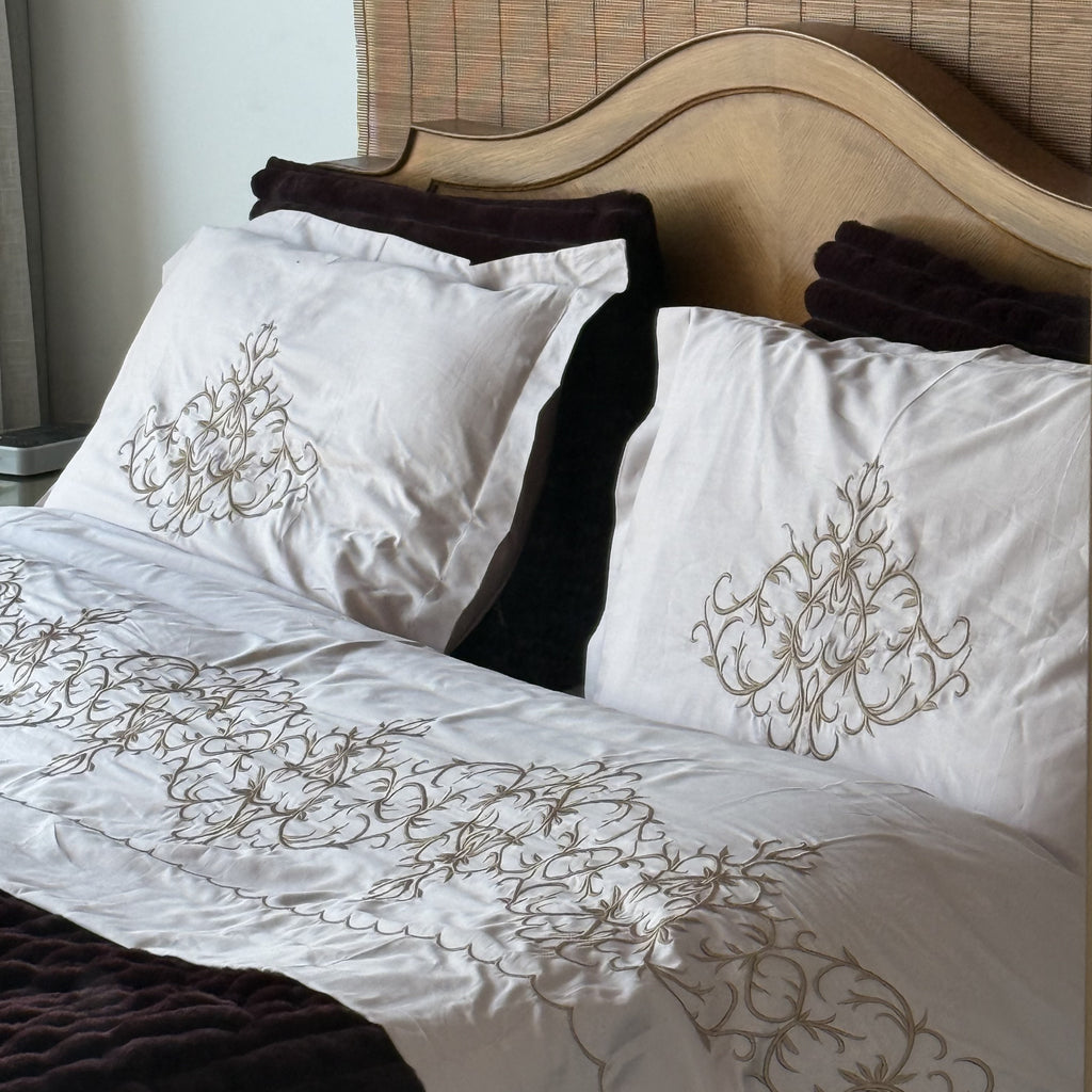 Embroidered Bedsheet Set