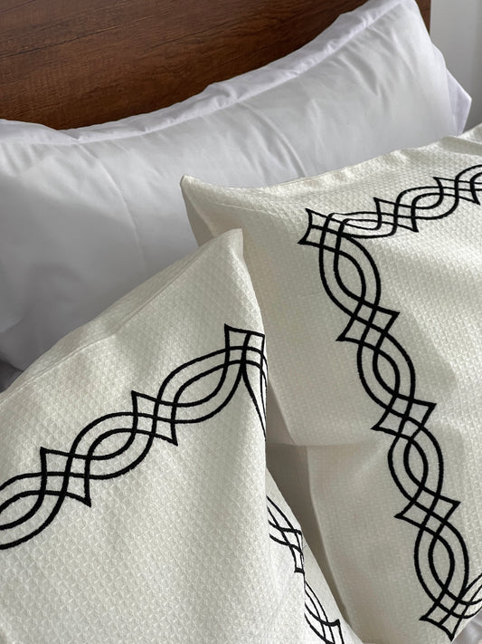 Embroidered Coverlet Set
