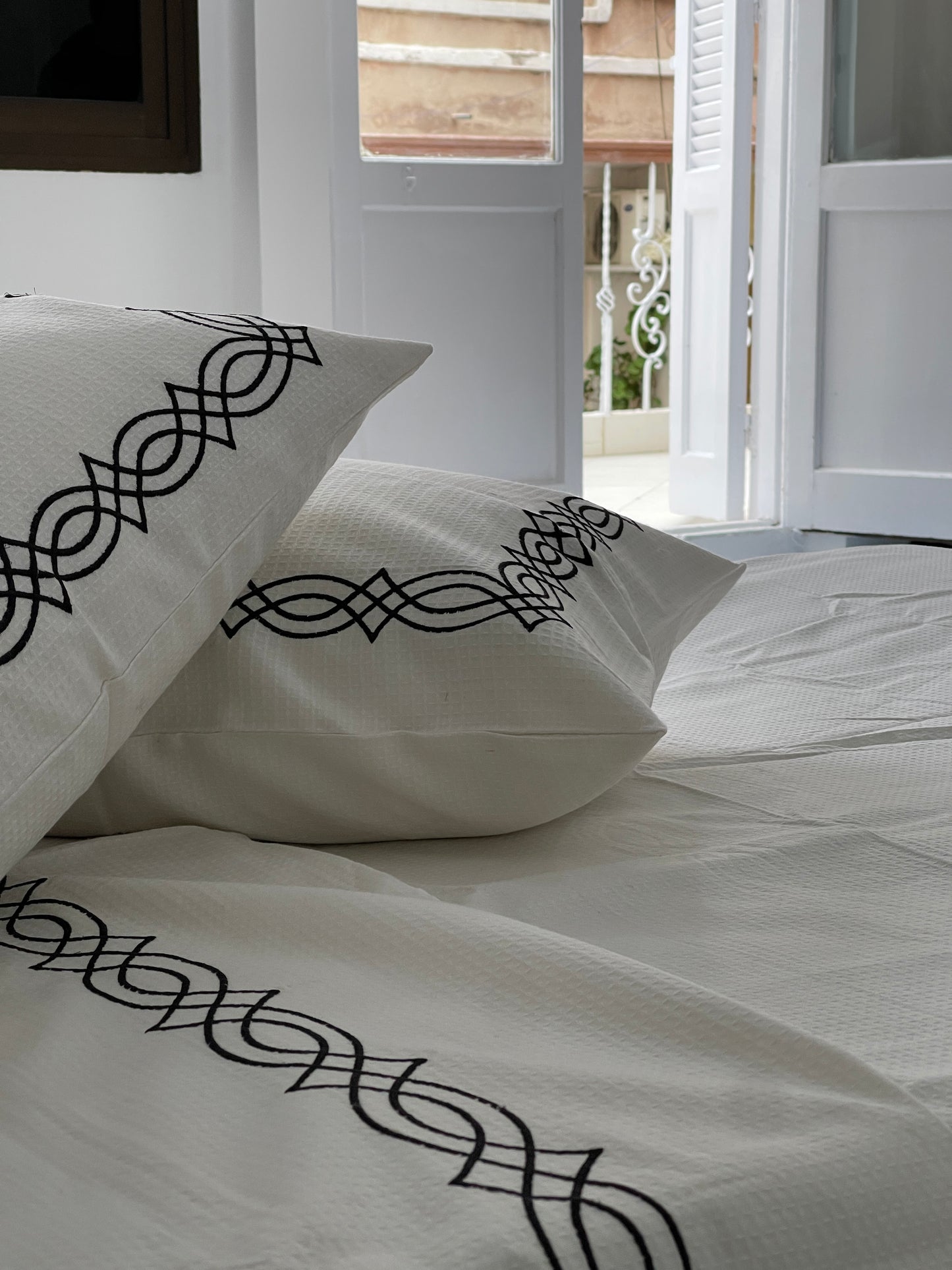 Embroidered Coverlet Set