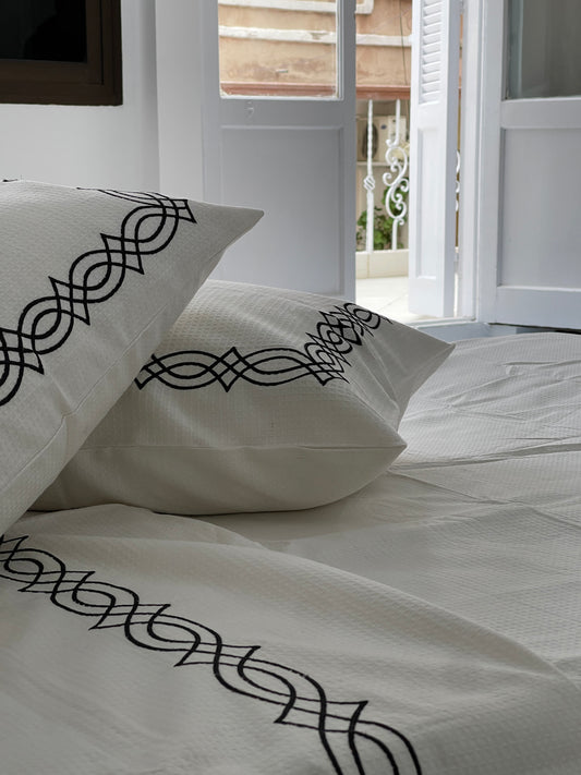 Embroidered Coverlet Set