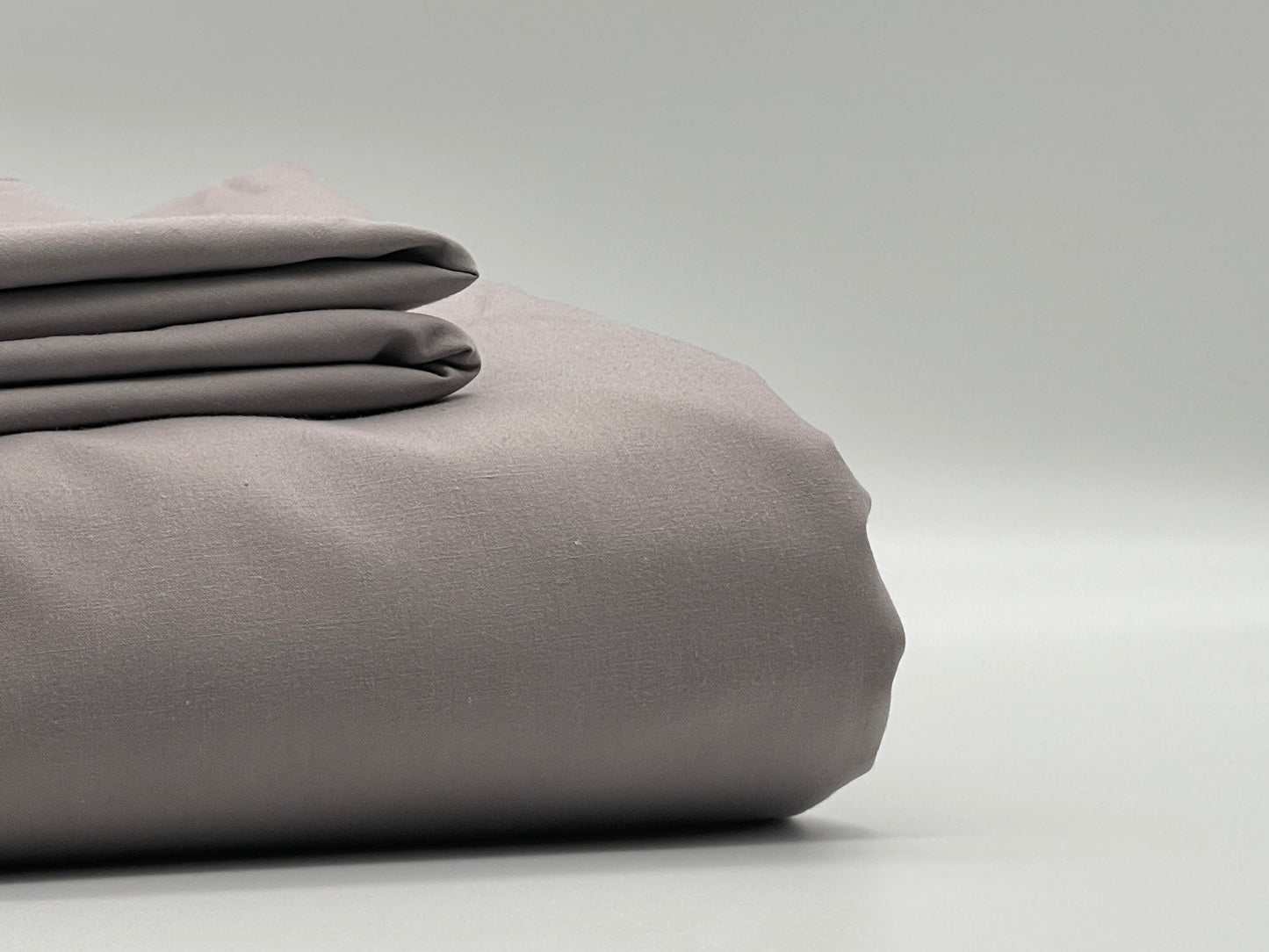 Percale Pale Silver Bed Sheet Set