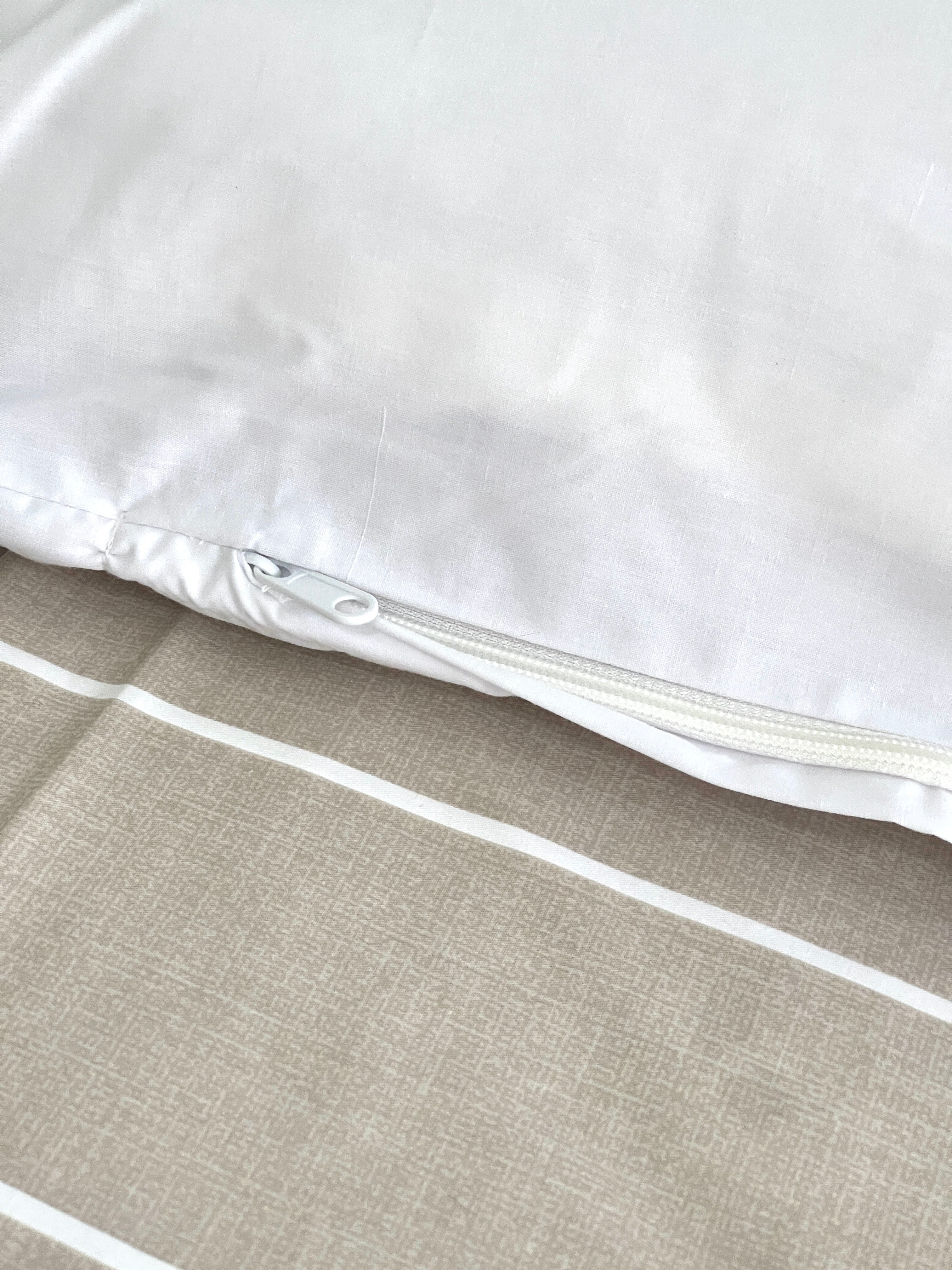 Percale White Duvet Cover Set