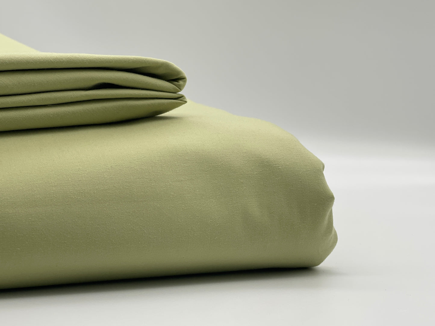 Percale Olive Green Bed Sheet Set