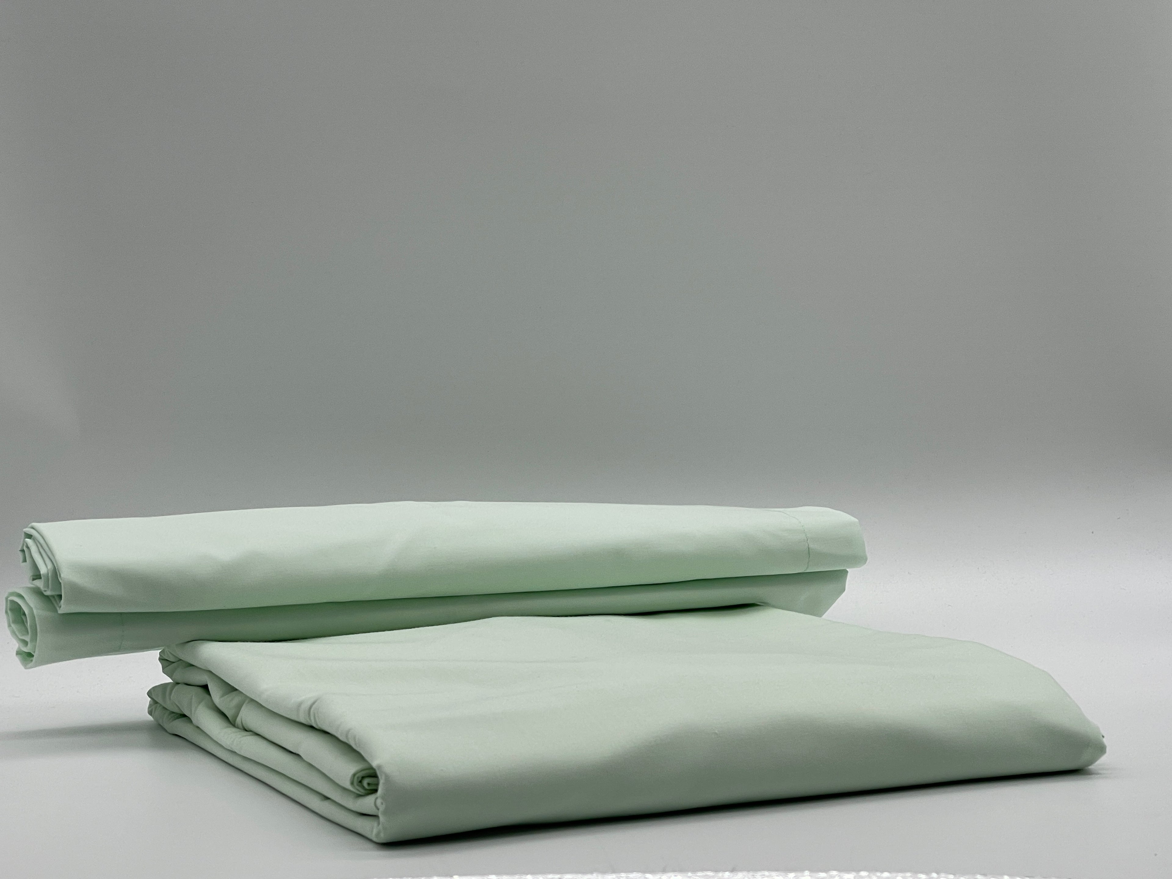 Percale Mint Green Bed Sheet Set