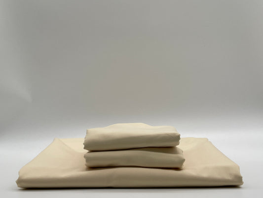 Percale Dark Vanilla Bed Sheet Set