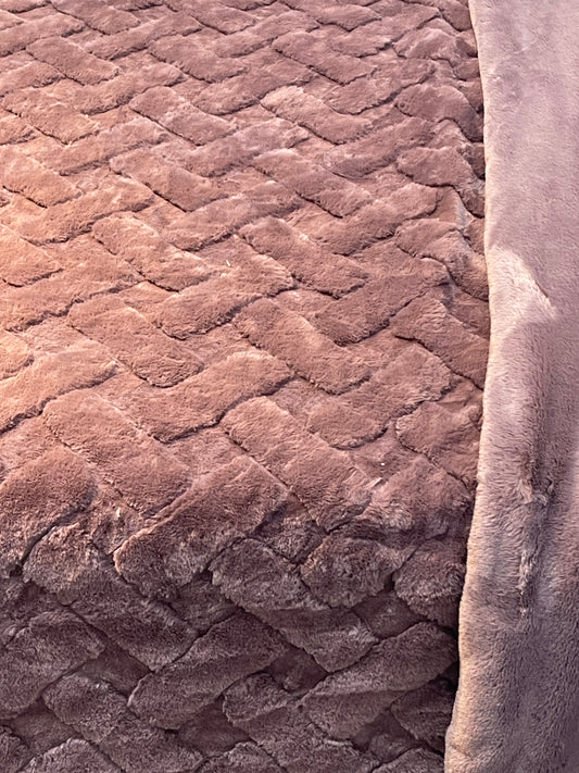 Ember Rose Faux Fur Bedding Set