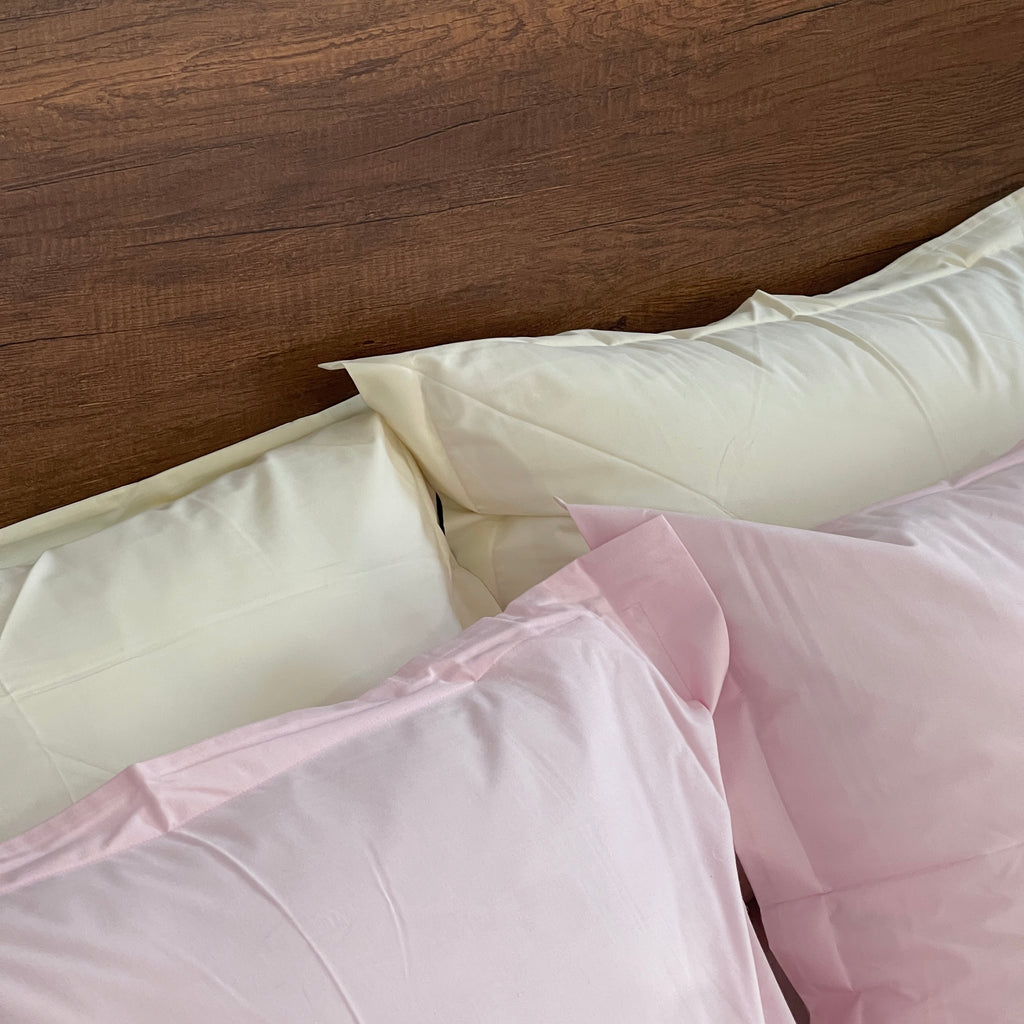 Percale Blush & Butter Duvet Cover Set