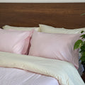 Percale Blush & Butter Duvet Cover Set