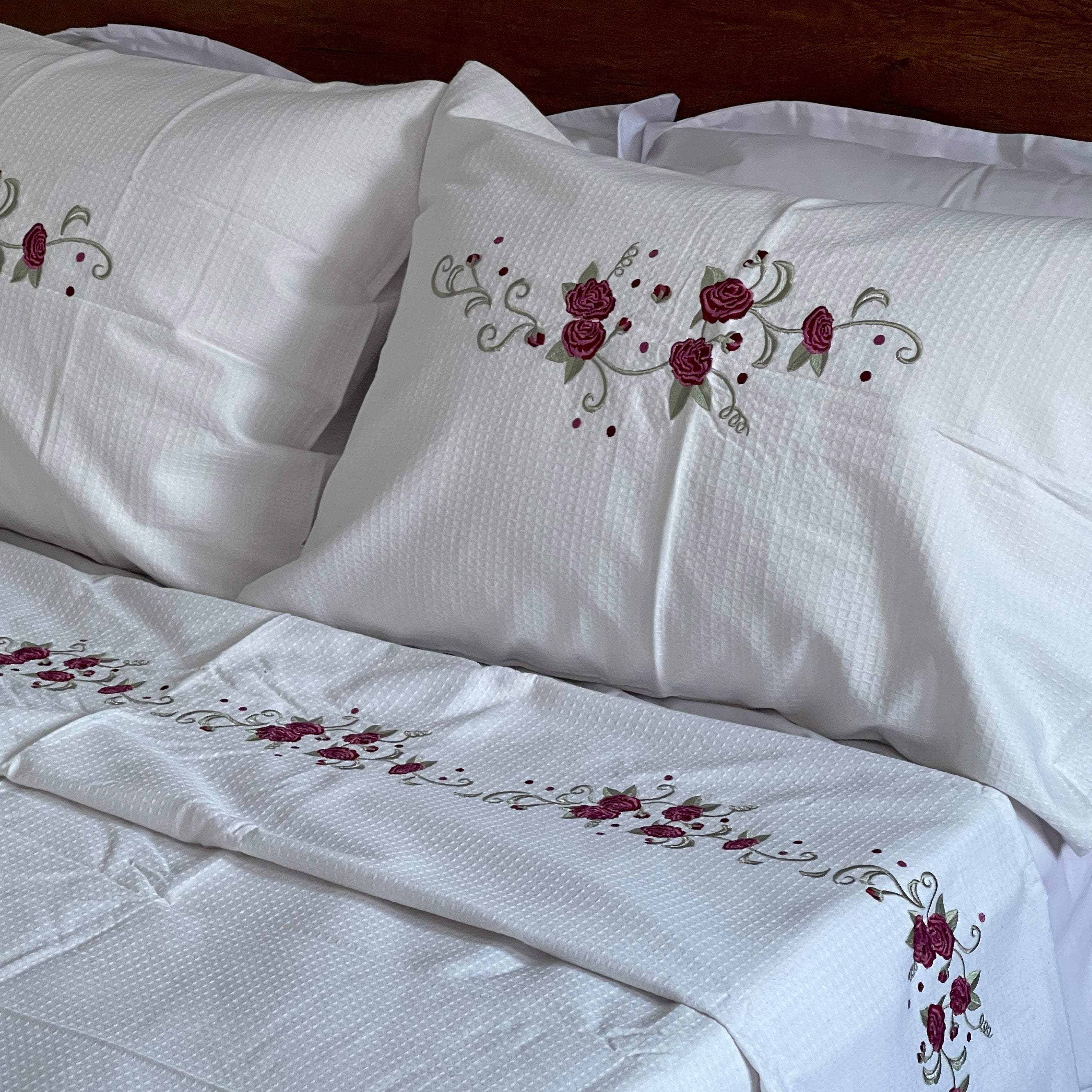 Embroidered Coverlet Set