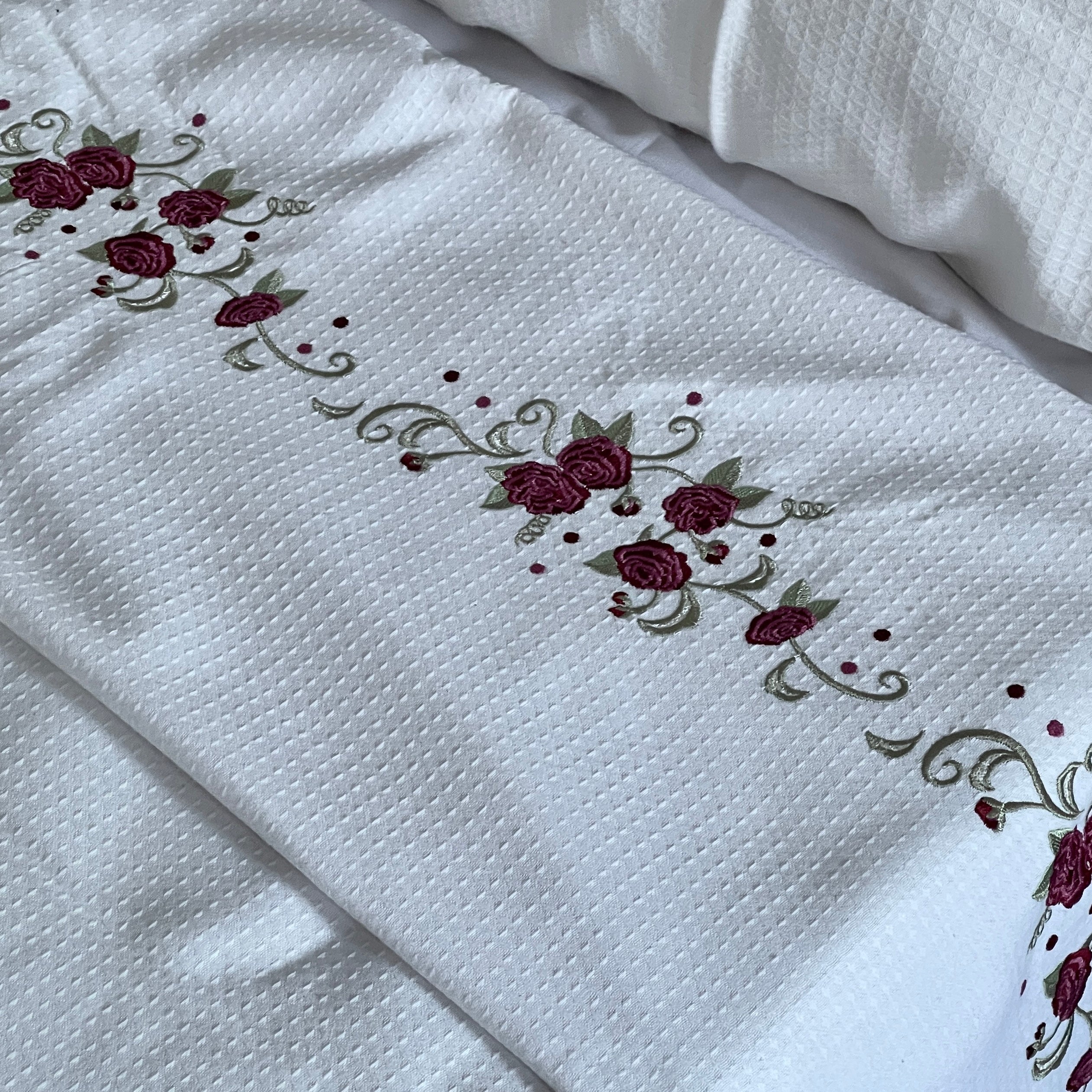 Embroidered Coverlet Set