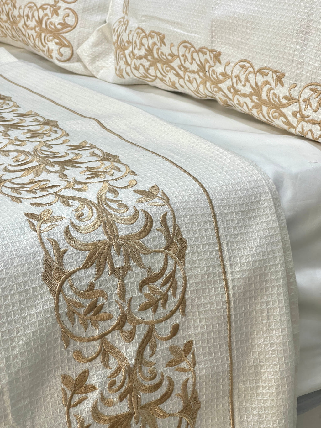 Embroidered Coverlet Set