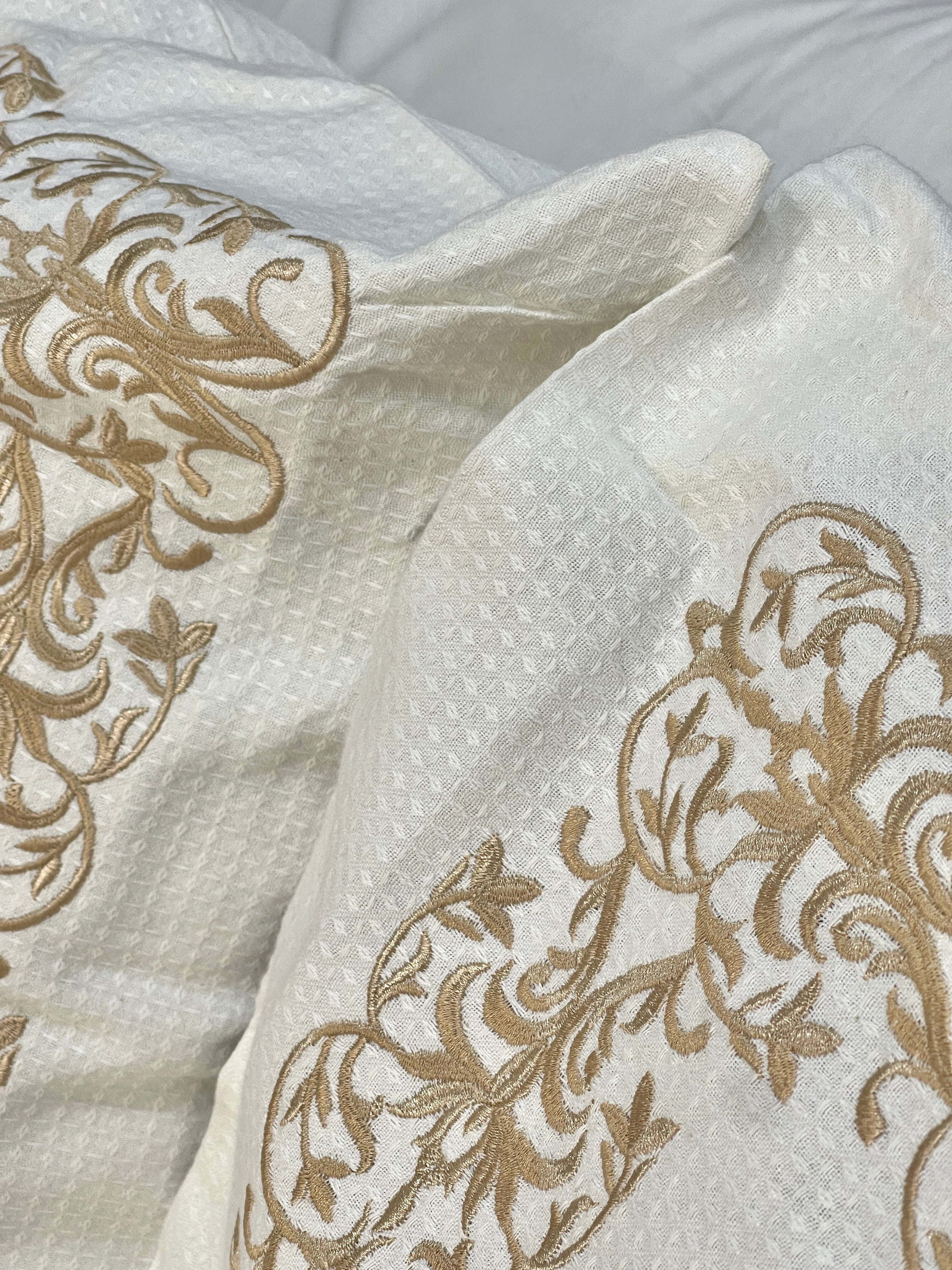 Embroidered Coverlet Set