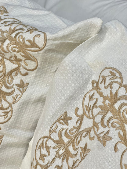 Embroidered Coverlet Set