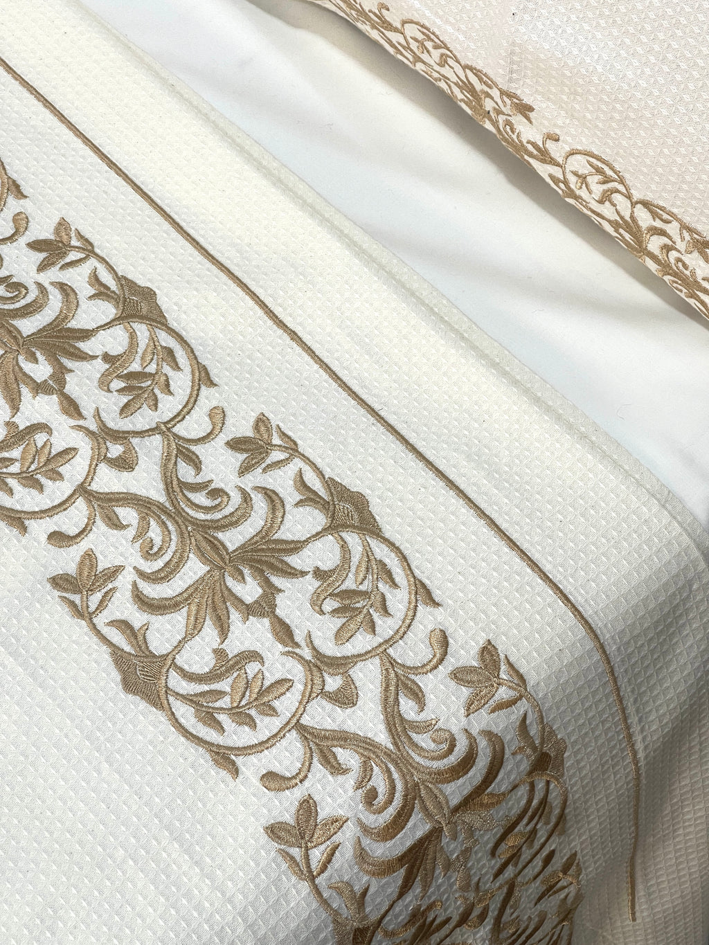 Embroidered Coverlet Set