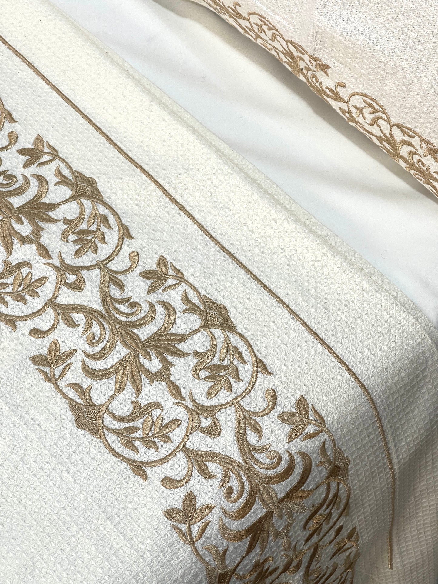 Embroidered Coverlet Set