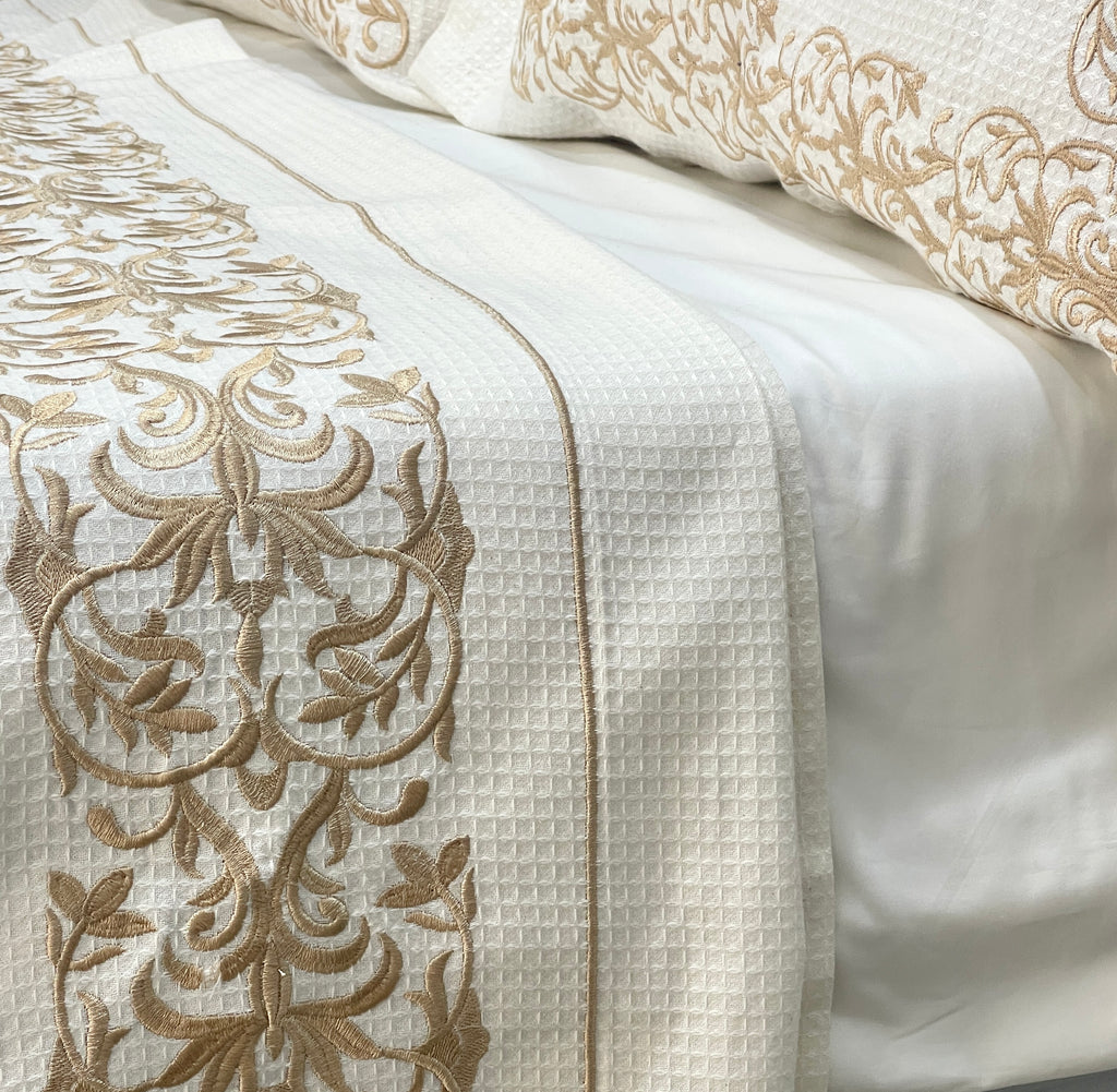 Embroidered Coverlet Set