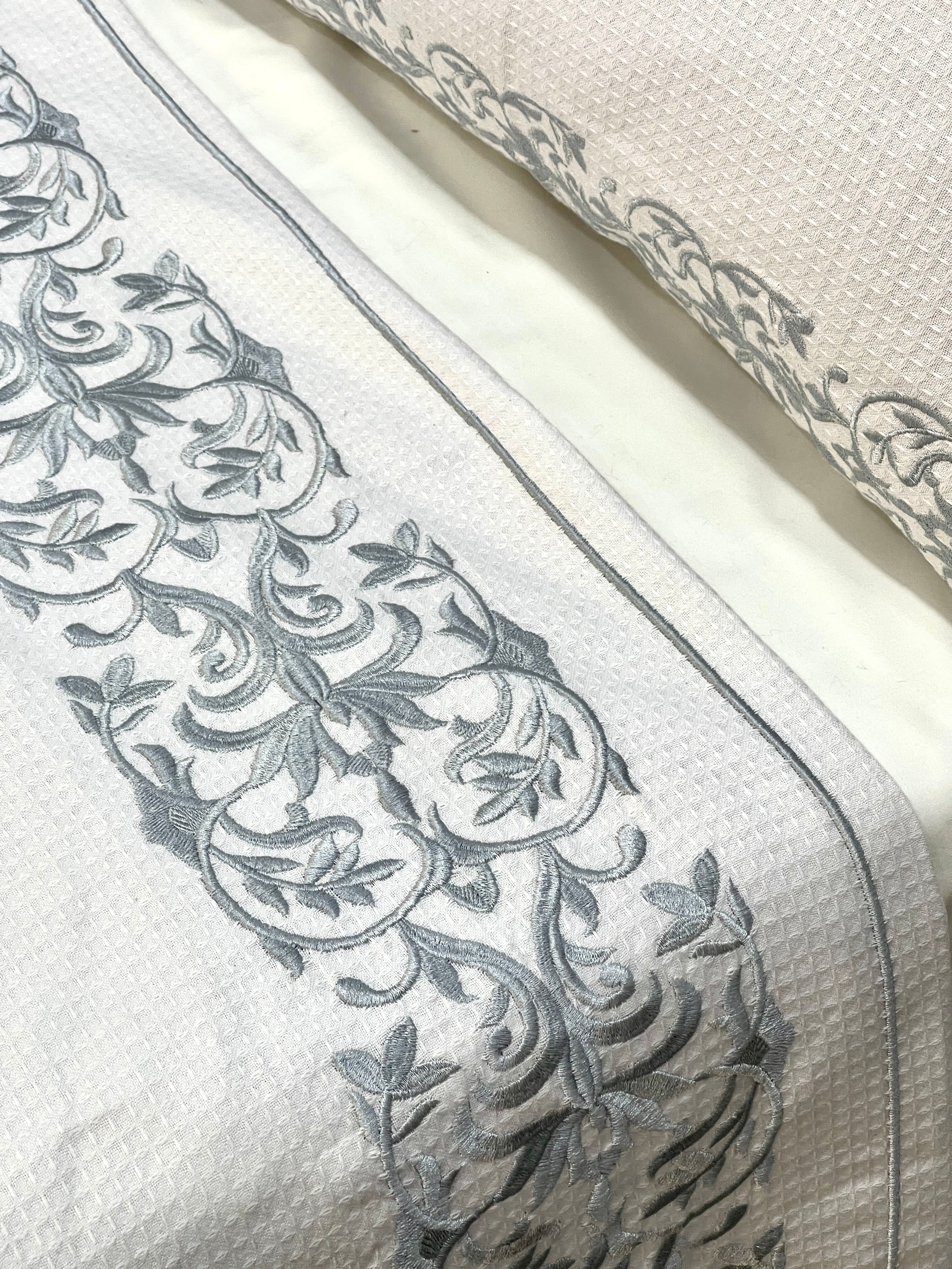 Embroidered Coverlet Set