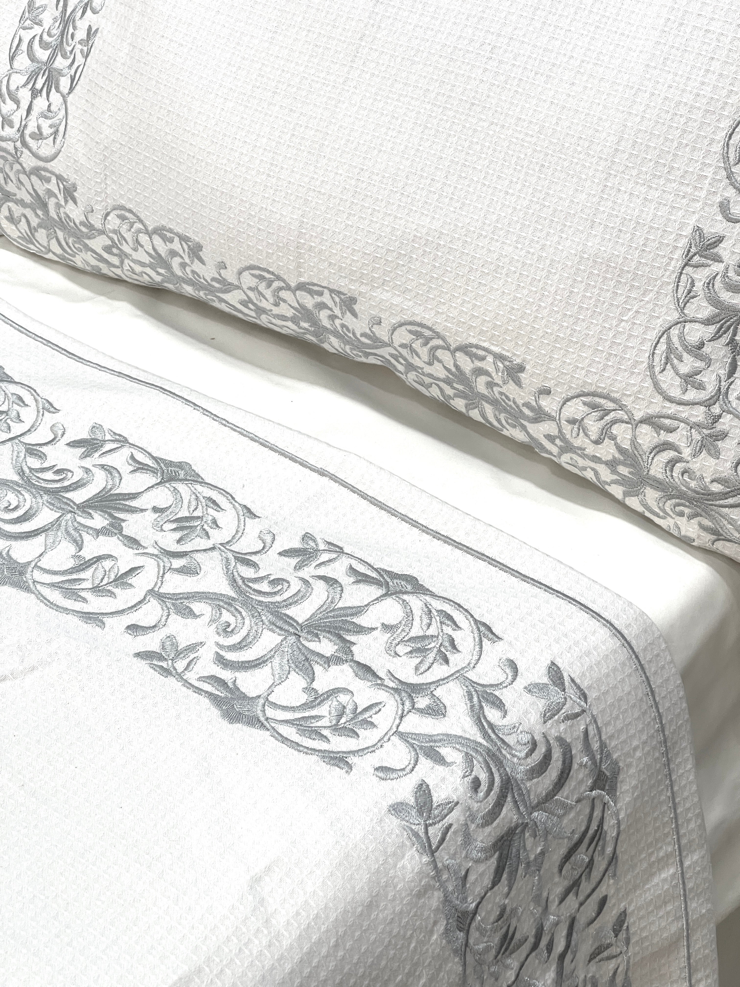 Embroidered Coverlet Set