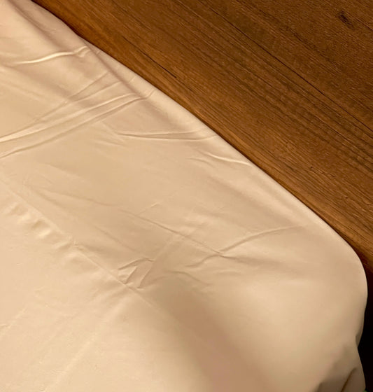 Percale Beige Bed Sheet Set