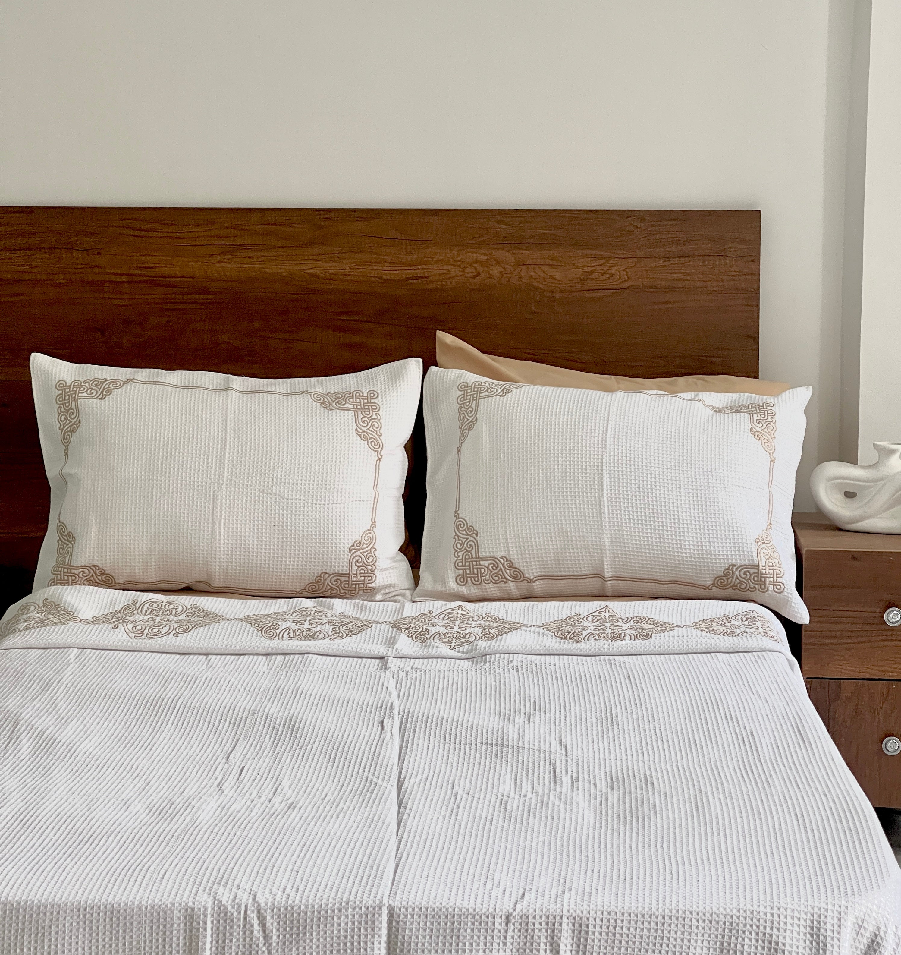 Embroidered Coverlet Set