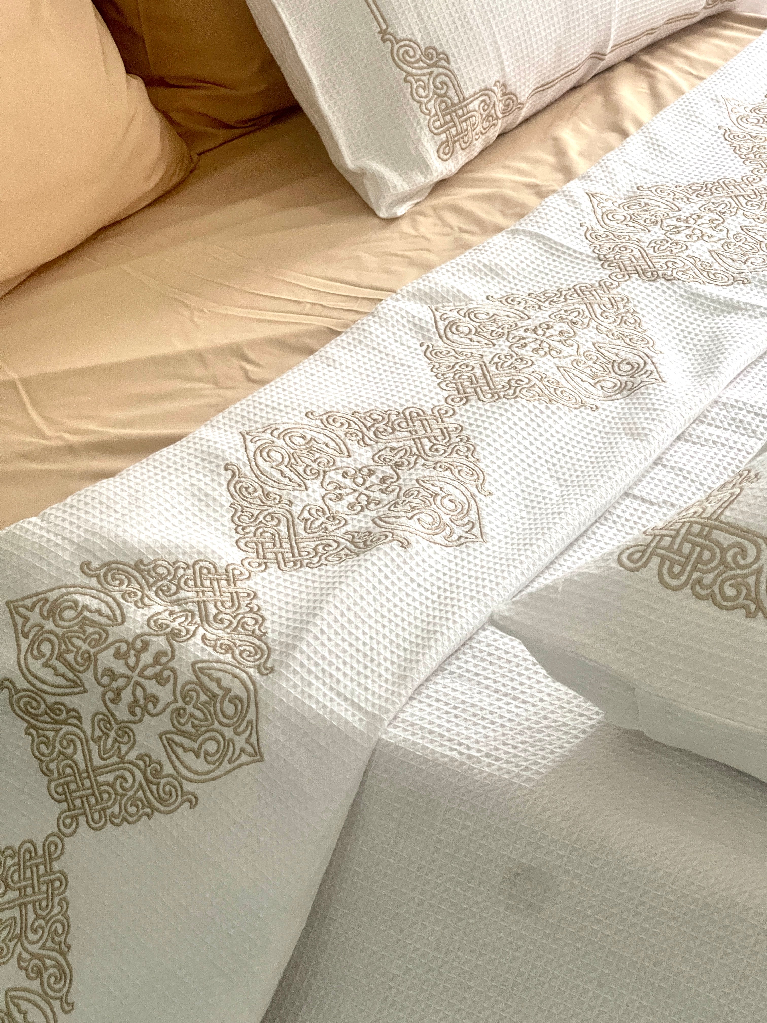 Embroidered Coverlet Set
