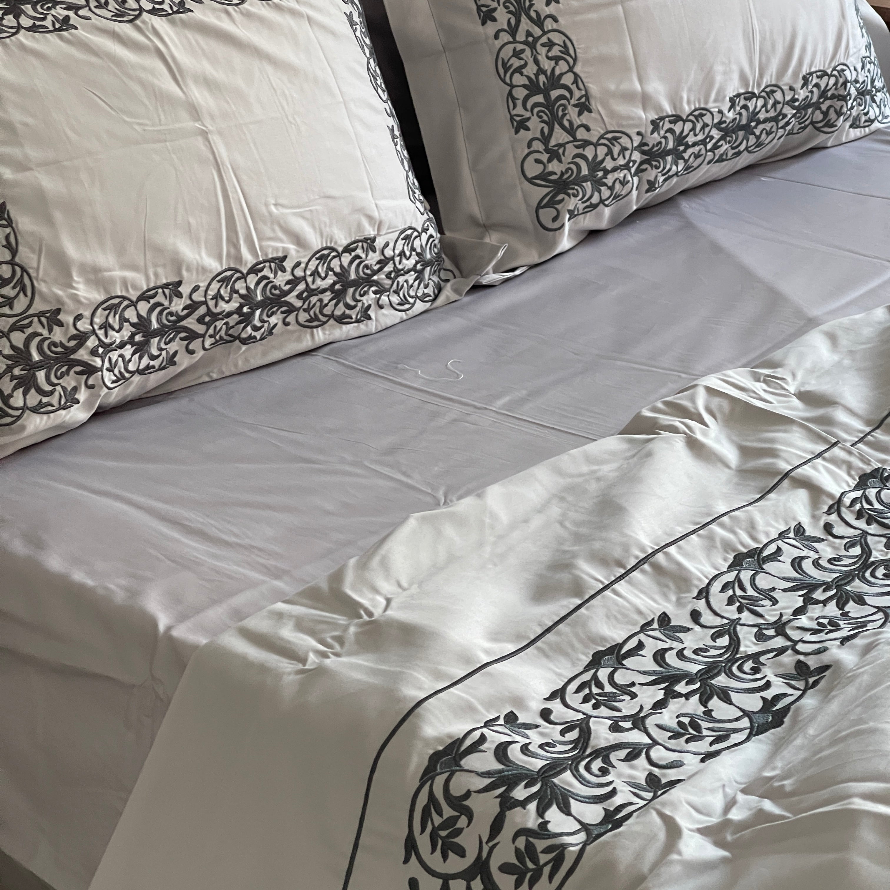 Embroidered Bedsheet Set