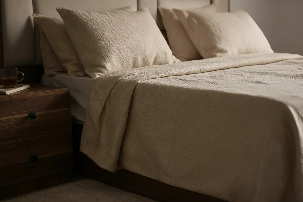 Jacquard Cotton Coverlet Set