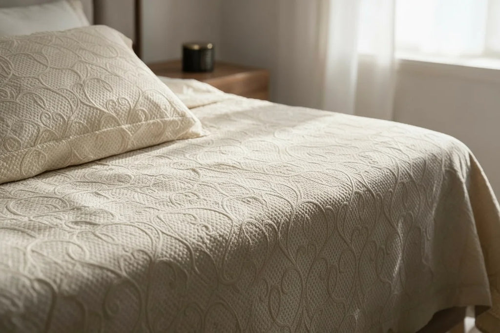 Jacquard Cotton Coverlet Set
